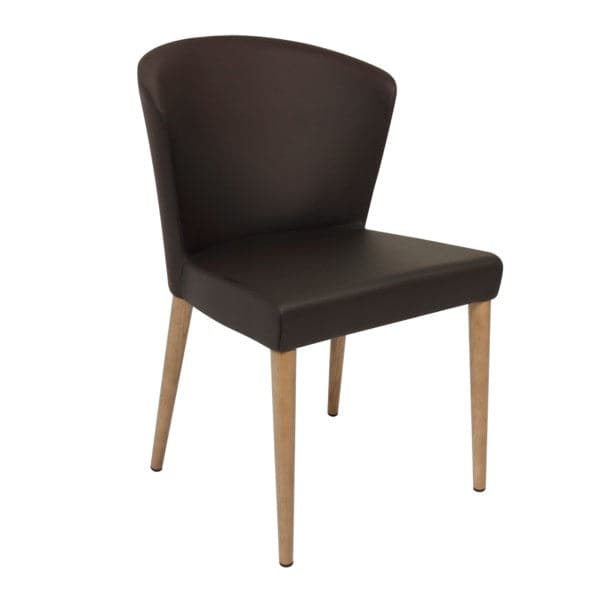 Verona Chair-Oggetti-OGGETTI-54-VER CH/BN/O-Dining ChairsBrown/Oak-1-France and Son
