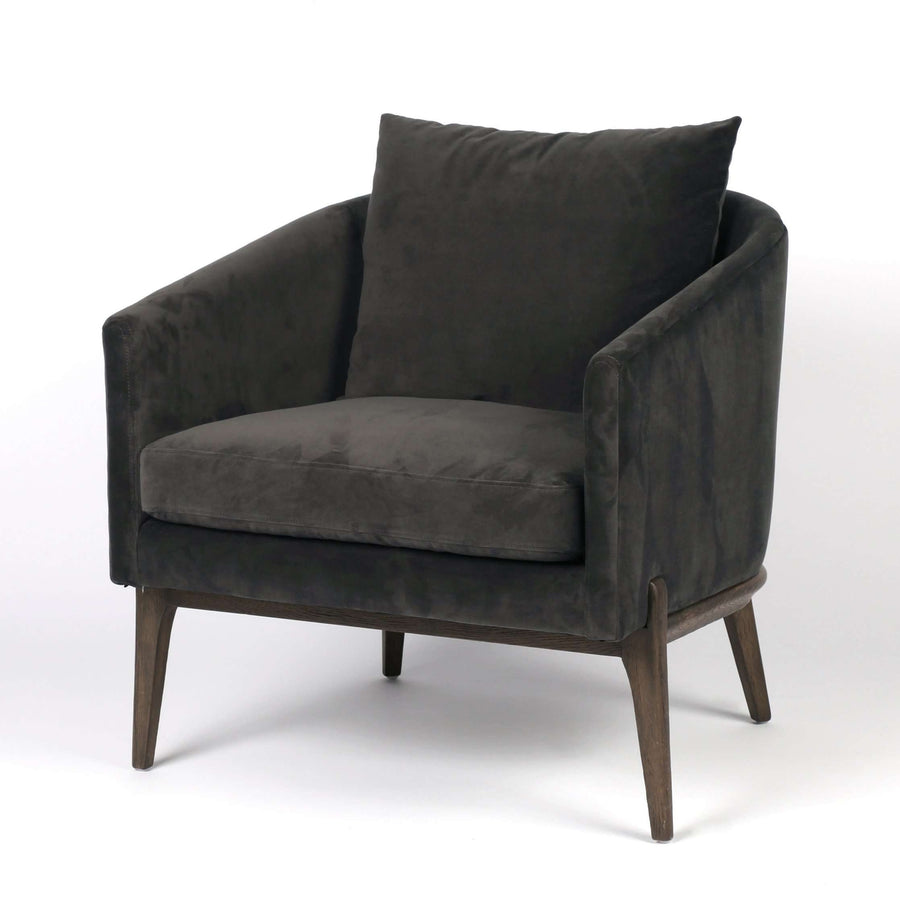Oakland Chair-Four Hands-FH-CABT-10802-162-Lounge ChairsBella Smoke / Brushed Burnt Oak-1-France and Son