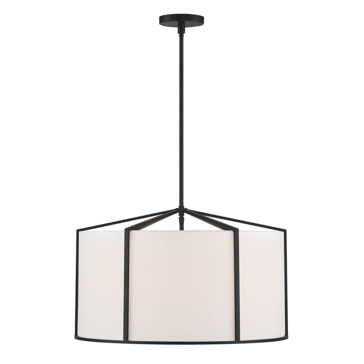 Carlyn 6 Light Pendant-Crystorama Lighting Company-CRYSTO-CAR-9206-BK-Pendants-1-France and Son