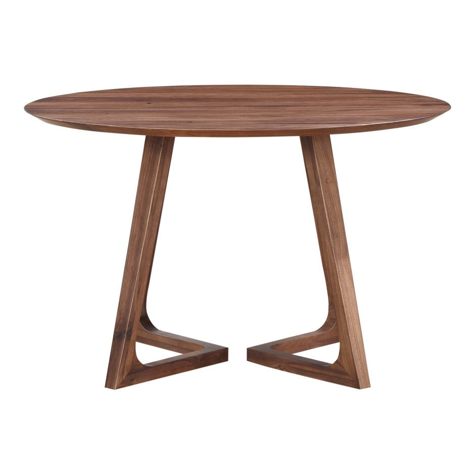 Godenza Dining Table Round Walnut-Moes-MOE-CB-1003-03-0-Dining Tables-3-France and Son