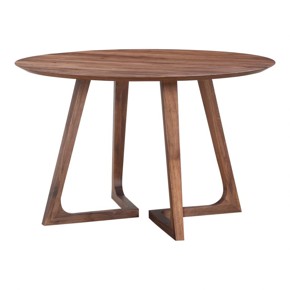 Godenza Dining Table Round Walnut-Moes-MOE-CB-1003-03-0-Dining Tables-1-France and Son