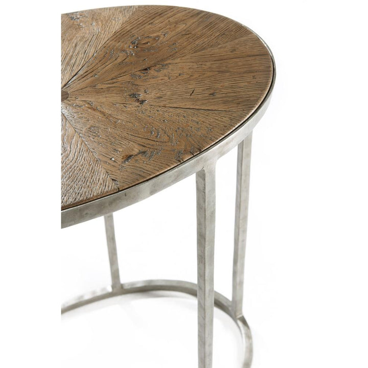 Sunburst Cantilever Accent Table-Theodore Alexander-THEO-CB50055.C062-Side TablesEcho Oak-6-France and Son