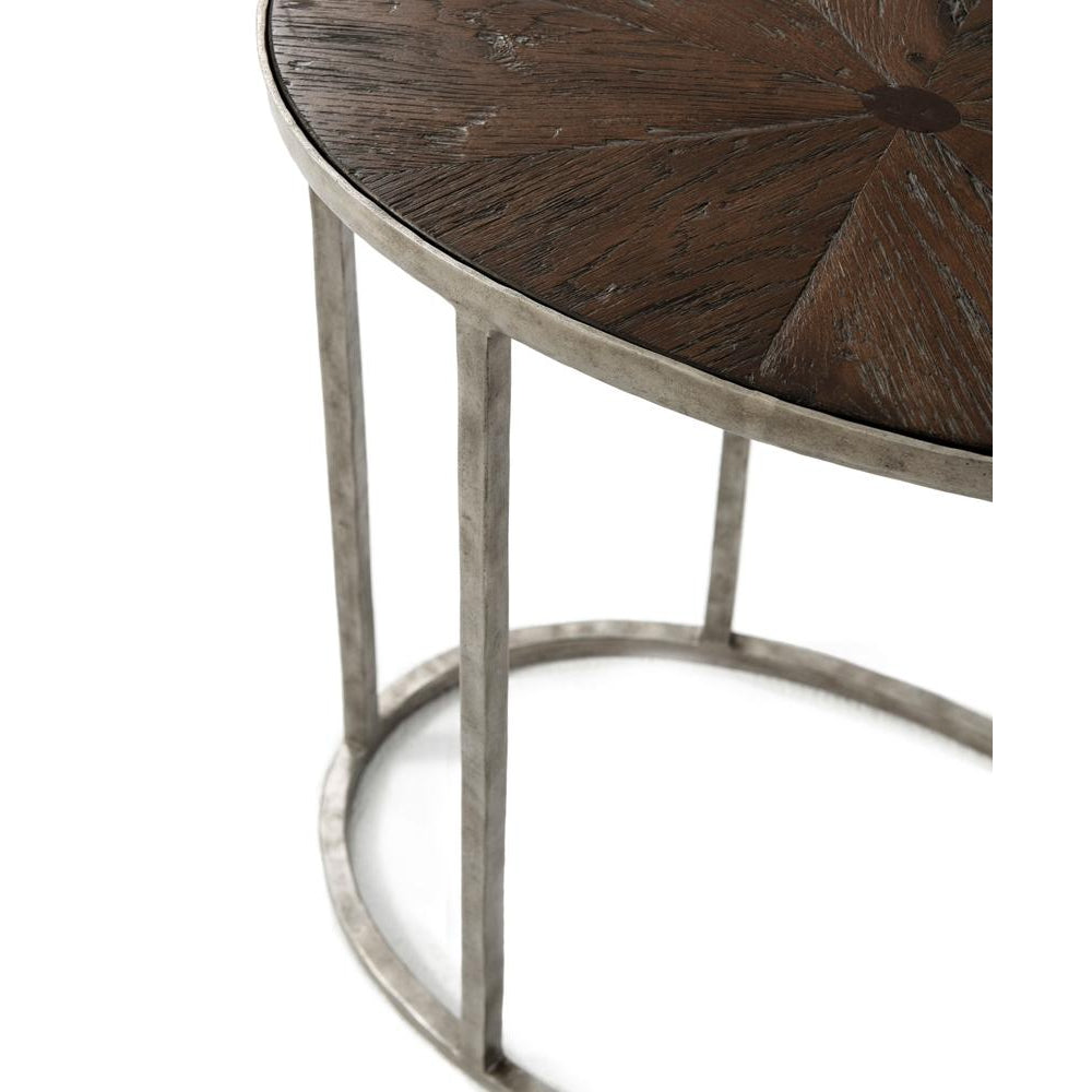 Sunburst Cantilever Accent Table-Theodore Alexander-THEO-CB50055.C062-Side TablesEcho Oak-10-France and Son