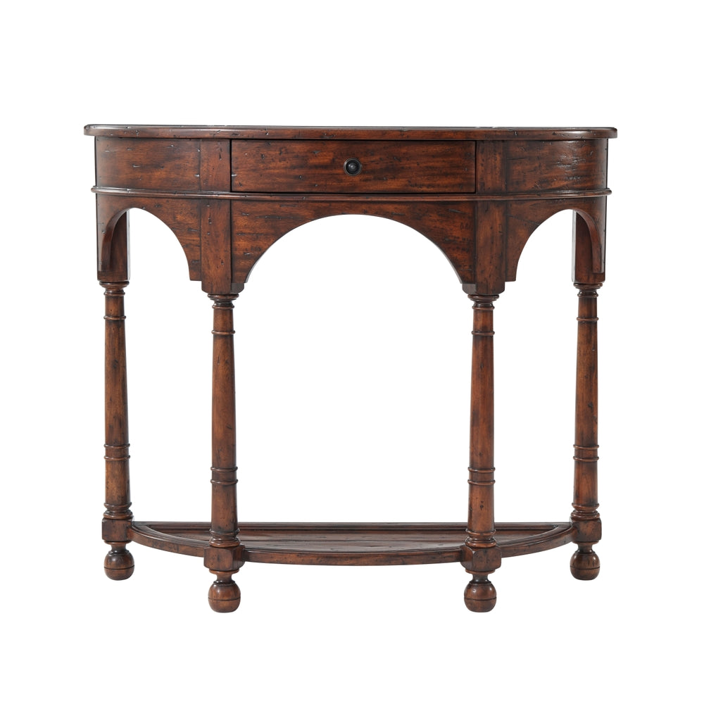 The Bowfront Country Console-Theodore Alexander-THEO-CB53003-Console Tables-2-France and Son