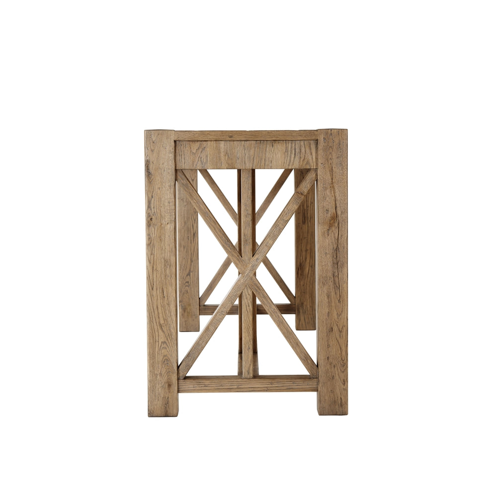 Orlando Bar Console Table-Theodore Alexander-THEO-CB53021.C062-Console TablesEcho Oak-4-France and Son