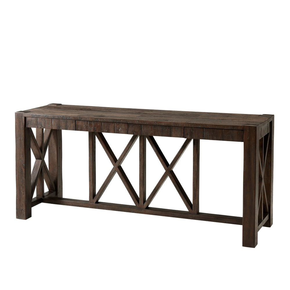 Orlando Bar Console Table-Theodore Alexander-THEO-CB53021.C062-Console TablesEcho Oak-6-France and Son