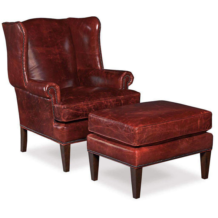 Blakeley Club Chair-Hooker-HOOKER-CC408-069-Lounge ChairsRed-1-France and Son