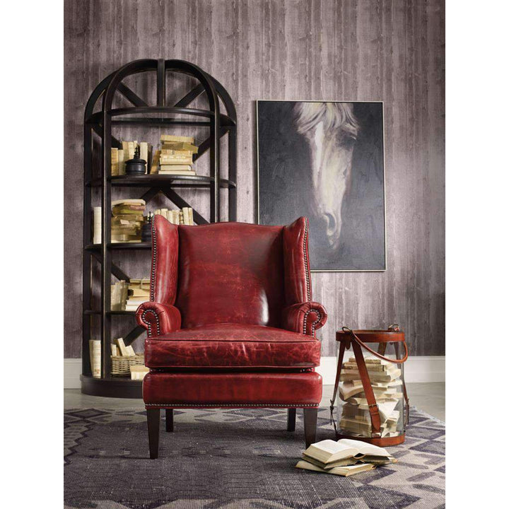 Blakeley Club Chair-Hooker-HOOKER-CC408-069-Lounge ChairsRed-3-France and Son