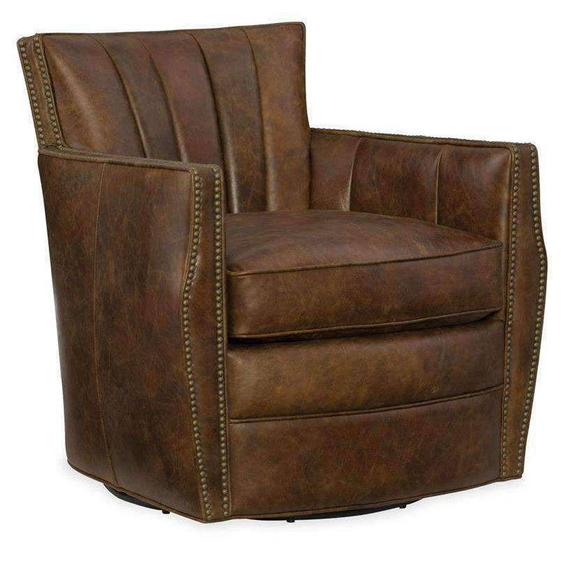 Carson Swivel Club Chair-Hooker-HOOKER-CC492-SW-085-Lounge ChairsDragon Castle-2-France and Son