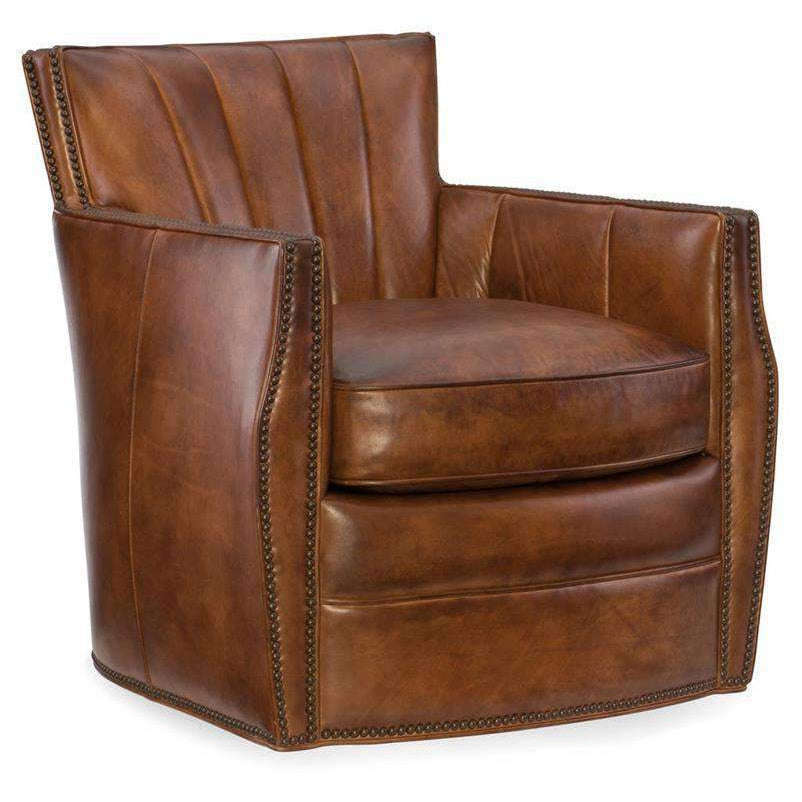 Carson Swivel Club Chair-Hooker-HOOKER-CC492-SW-086-Lounge ChairsCheckmate Rook-3-France and Son