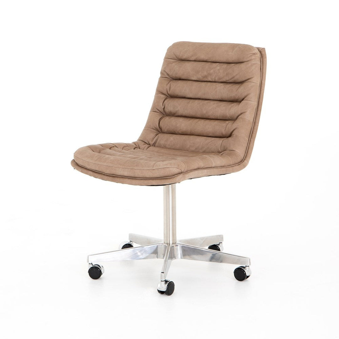Malibu Desk Chair-Four Hands-FH-105699-012-Task ChairsNatural Washed Mushroom-8-France and Son