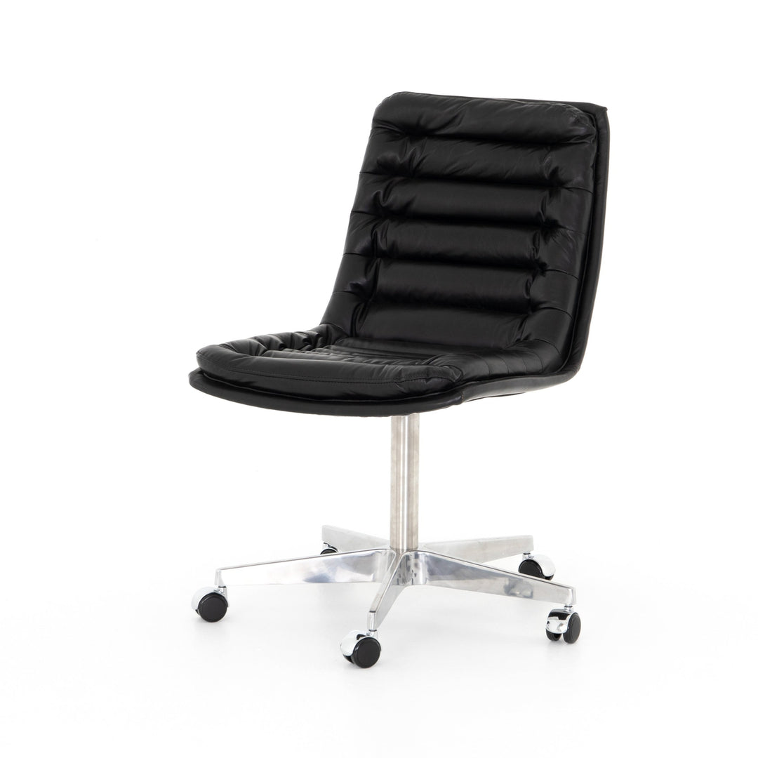 Malibu Desk Chair-Four Hands-FH-105699-011-Task ChairsRider Black-14-France and Son
