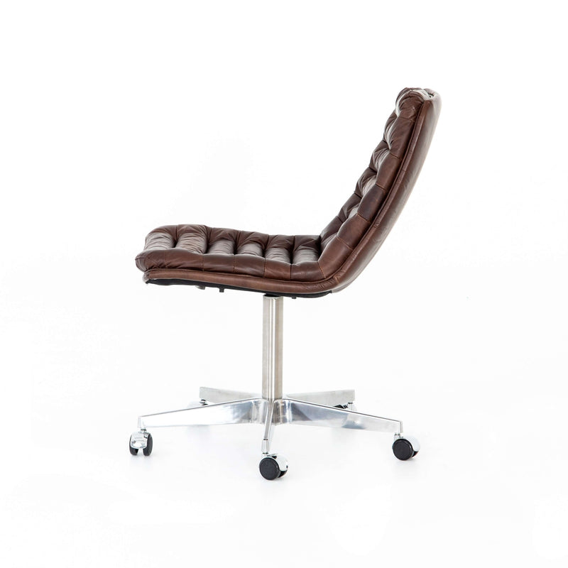 Malibu Desk Chair-Four Hands-FH-105699-013-Task ChairsAntique Whiskey-5-France and Son