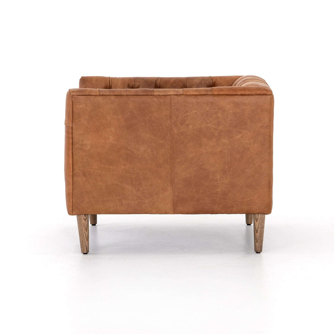 Williams Leather Chair-Four Hands-FH-100117-004-Lounge ChairsNatural Washed Camel-3-France and Son