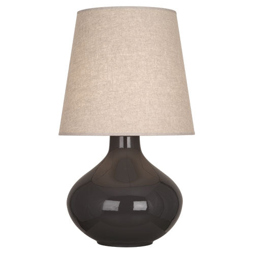 June Table Lamp - Buff Linen Shade-Robert Abbey Fine Lighting-ABBEY-CF991-Table LampsCoffee-14-France and Son