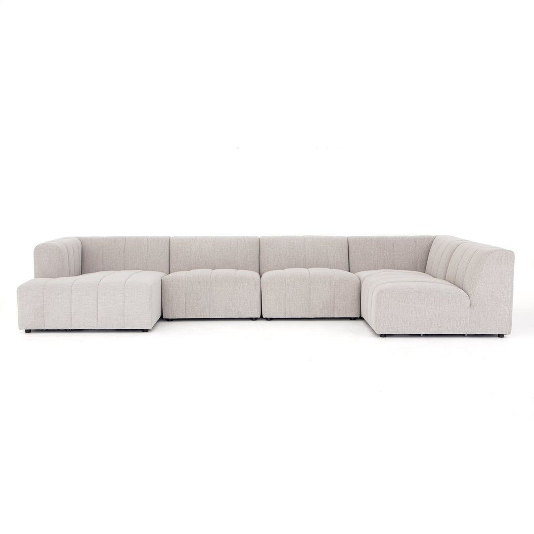 Langham Channeled Sectional-Four Hands-FH-CGRY-001-320-S9-Sectionals5-Piece-LAF-Napa Sandstone-9-France and Son