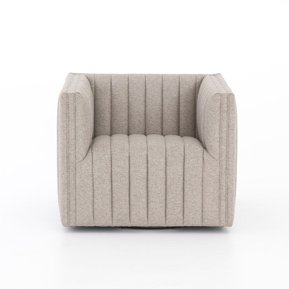 Augustine Swivel Chair-Four Hands-FH-105768-007-Lounge ChairsOrly Natural Fabric-3-France and Son
