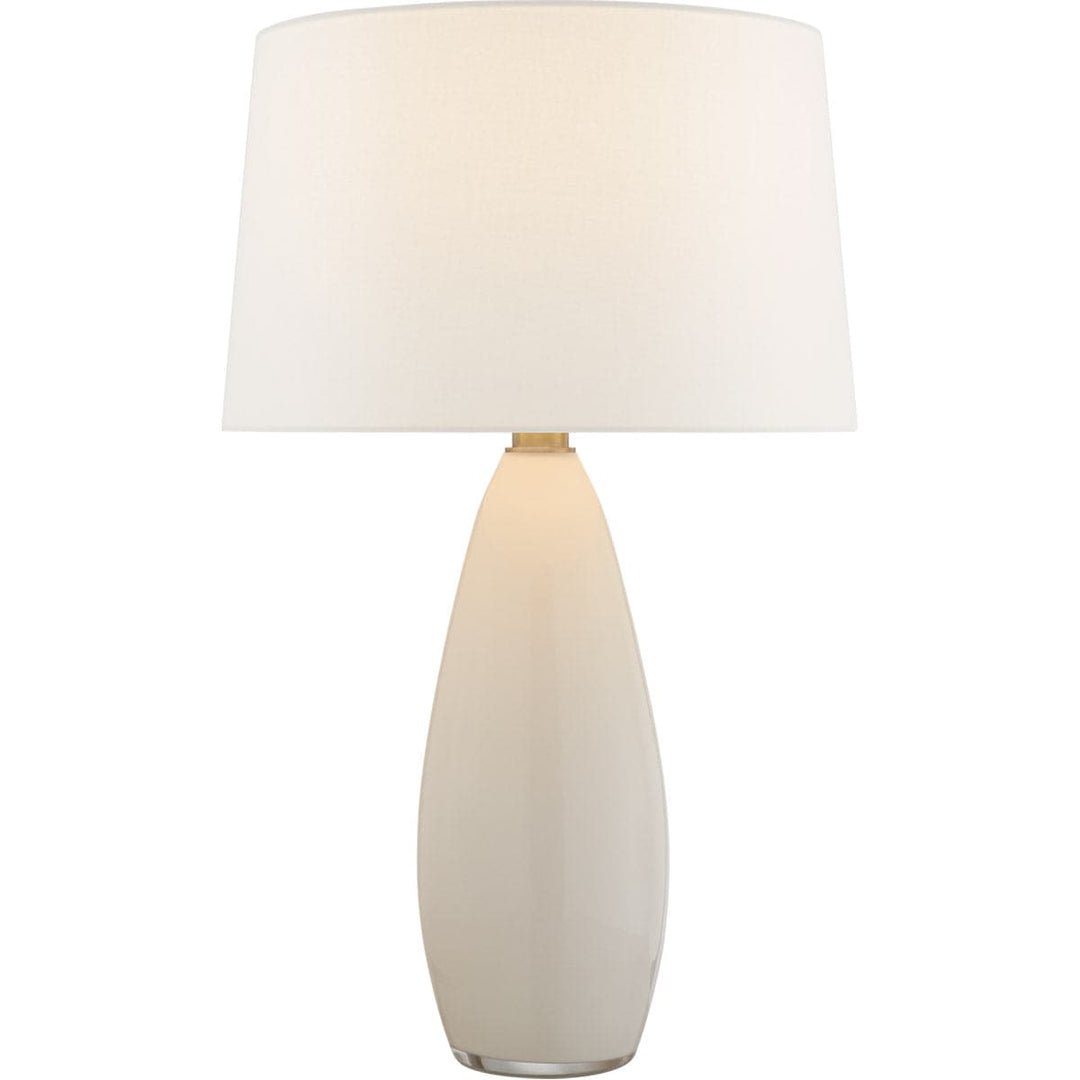 Madrona Large Tall Table Lamp-Visual Comfort-VISUAL-CHA 3420WG-L-Table LampsWhite Glass-3-France and Son