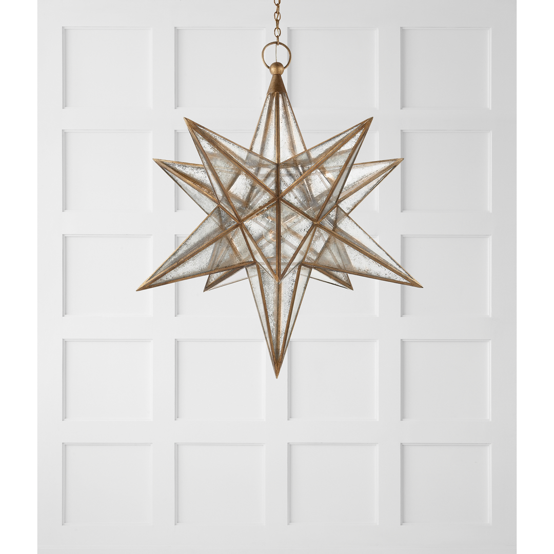 Morrel Star Lantern-Visual Comfort-VISUAL-CHC 5211AI-AM-ChandeliersMedium-Aged Iron-3-France and Son