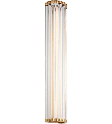 Kriss 28" Sconce-Visual Comfort-VISUAL-CHD 2927AB-CG-Wall LightingAntique-Burnished Brass-2-France and Son