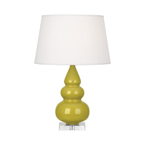 Small Short Gourd Accent Lamp - Lucite Base 24.375"H-Robert Abbey Fine Lighting-ABBEY-CI33X-Table LampsCitron-2-France and Son