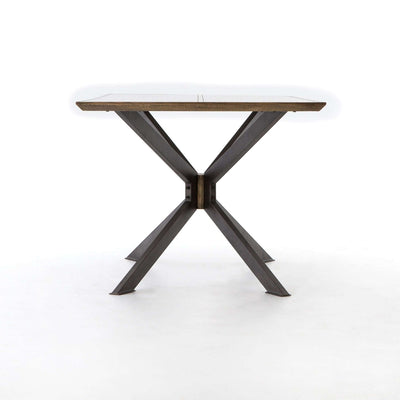 Spider Dining Table-Four Hands-FH-CIMP-105-Dining Tables79"-Bright Brass Clad-Light Rustic Black-7-France and Son