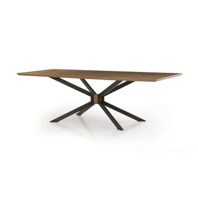 Spider Dining Table-Four Hands-FH-CIMP-251-Dining Tables94"-Bright Brass Clad-Light Rustic Black-10-France and Son