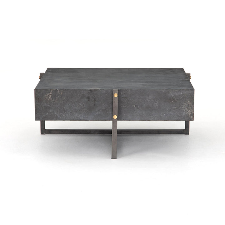 Keppler Square Coffee Table-Bluestone-Four Hands-FH-CIMP-301-Coffee Tables-3-France and Son