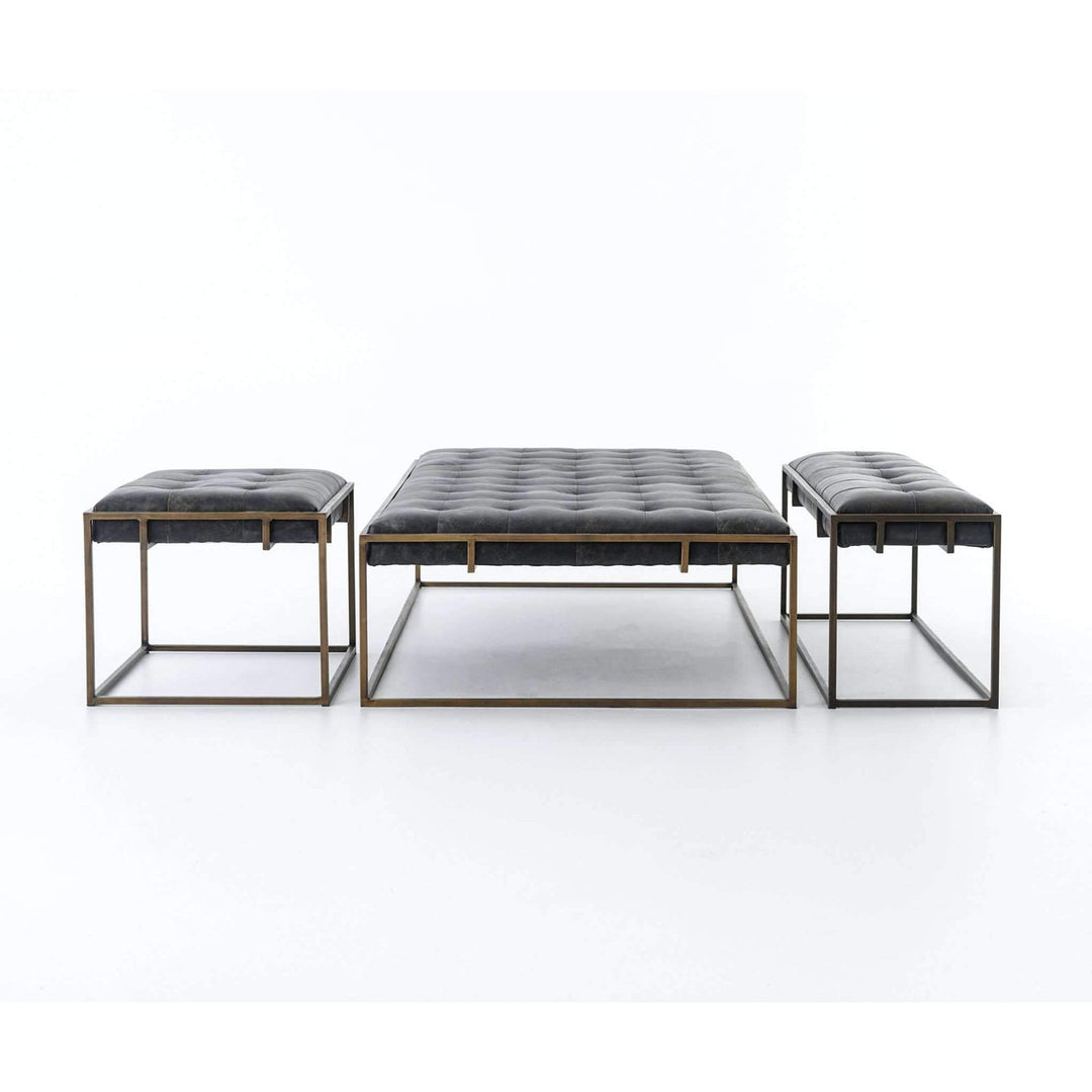 Oxford Coffee Table-Four Hands-STOCK-CIRD-143-Coffee TablesRectangle Large-Rialto Ebony / Antique Brass-4-France and Son