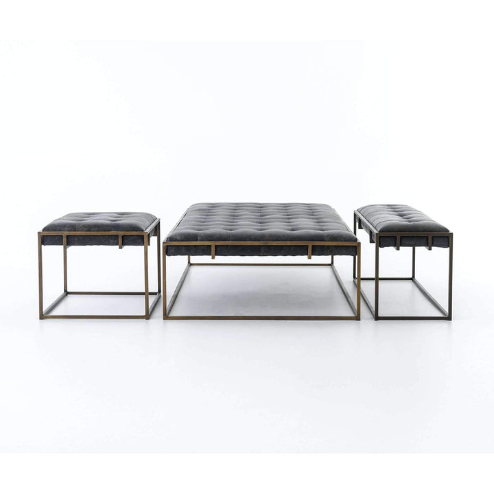 Oxford Coffee Table-Four Hands-STOCK-CIRD-143-Coffee TablesRectangle Large-Rialto Ebony / Antique Brass-4-France and Son