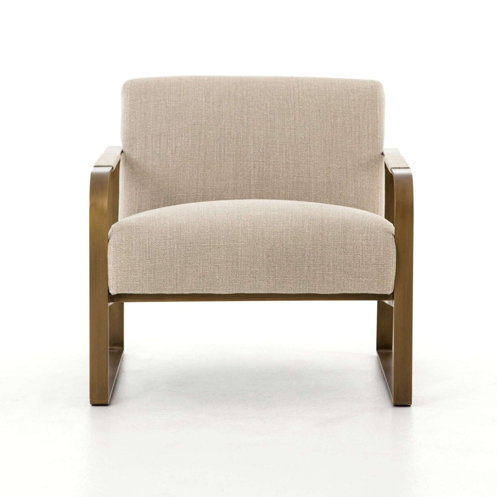 Roberts Chair-FNS-HANDS-CIRD-26042-192-Lounge ChairsStonewash Print Ecru Fabric-2-France and Son