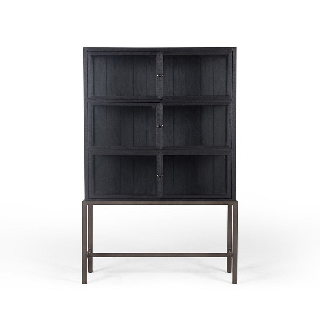Spencer Curio Cabinet-Four Hands-FH-CIRD-C5E1-C5-Bookcases & CabinetsDrifted Oak-9-France and Son
