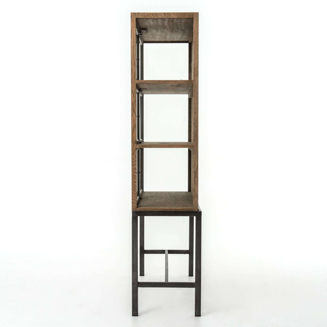 Spencer Curio Cabinet-Four Hands-FH-CIRD-C5E1-C5-Bookcases & CabinetsDrifted Oak-6-France and Son