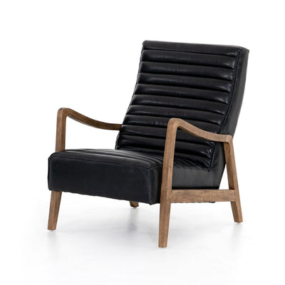Chance Lounge Chair-Four Hands-FH-CKEN-11271-849-Lounge ChairsDakota Black Leather-16-France and Son