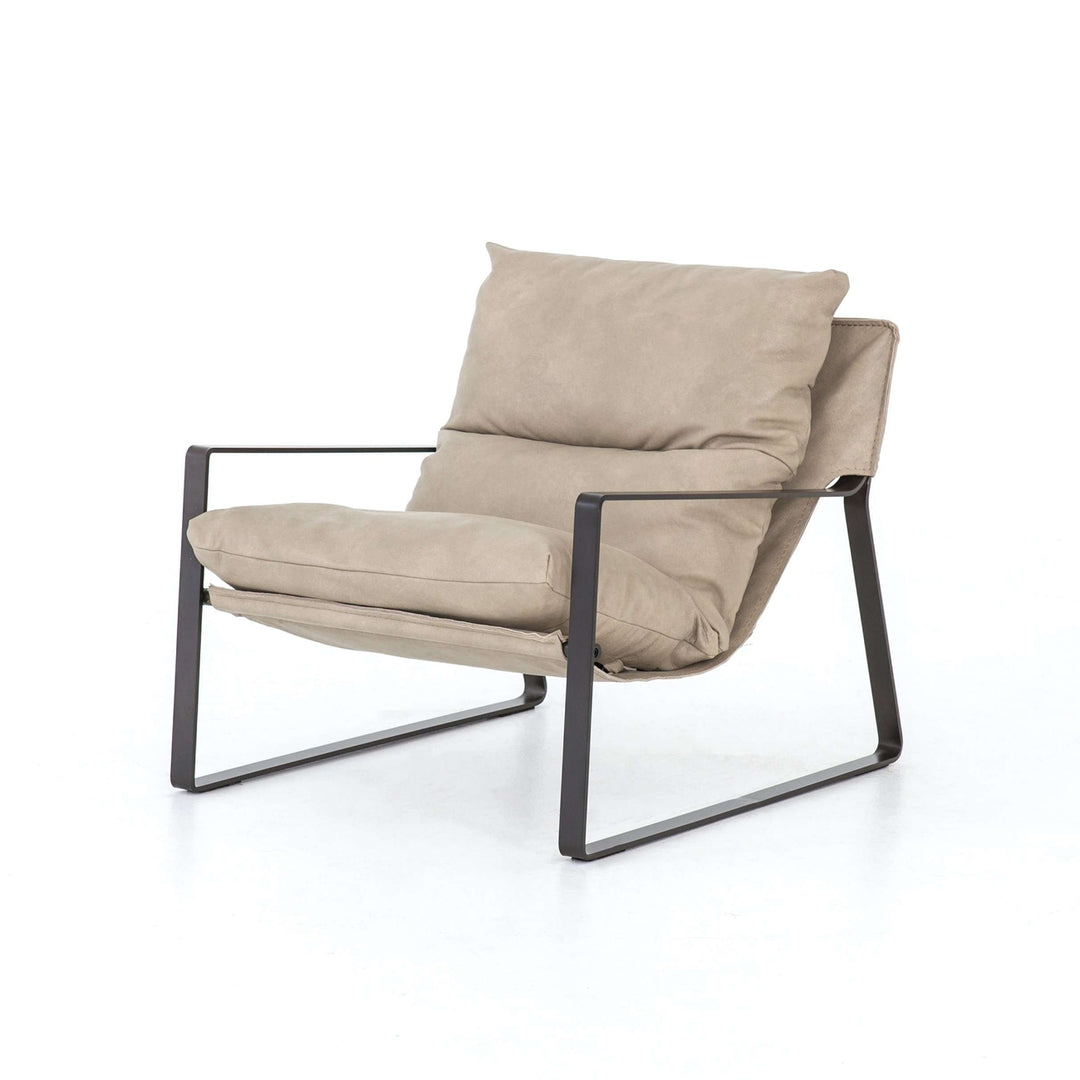 Emmett Sling Chair - Leather-Four Hands-FH-105995-014-Lounge ChairsUmber Natural-3-France and Son
