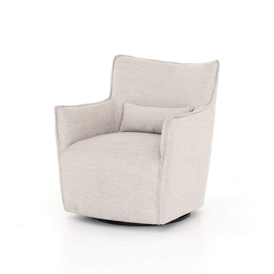 Kimble Swivel Chair-Four Hands-FH-106086-015-Lounge ChairsNoble Platinum-1-France and Son