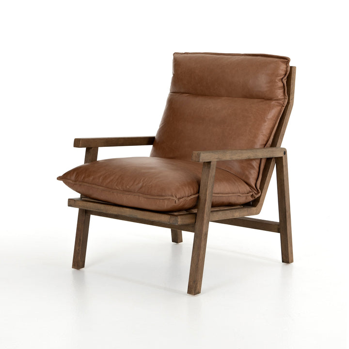 Orion Chair-Four Hands-FH-106093-010-Lounge ChairsChaps Saddle Leather-1-France and Son