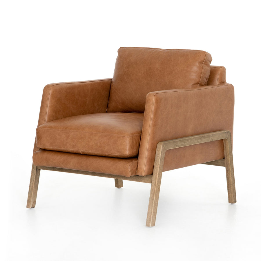 Diana Chair-Four Hands-FH-CKEN-294N-671-Lounge ChairsSonoma Butterscotch Leather-1-France and Son