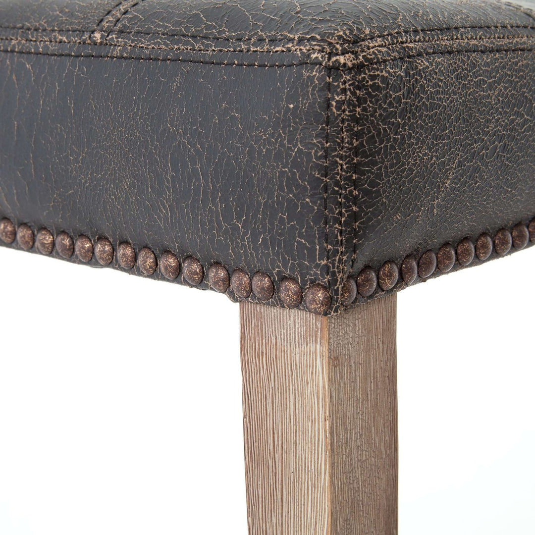 Shawn Bar Stool - Destroyed Black-Four Hands-STOCKR-CKEN-89Z-928-Bar Stools-5-France and Son