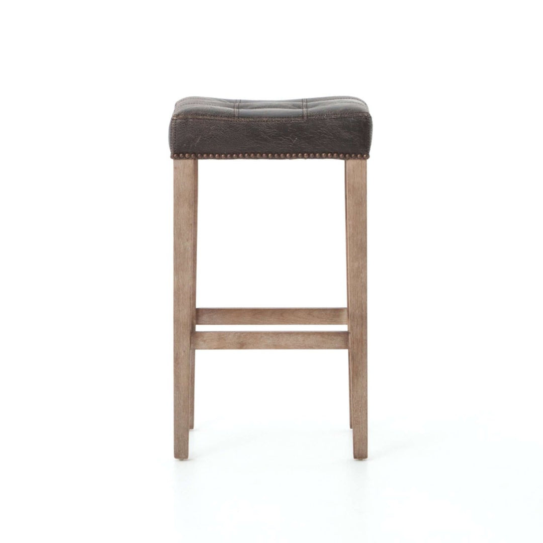 Shawn Bar Stool - Destroyed Black-Four Hands-STOCKR-CKEN-89Z-928-Bar Stools-4-France and Son