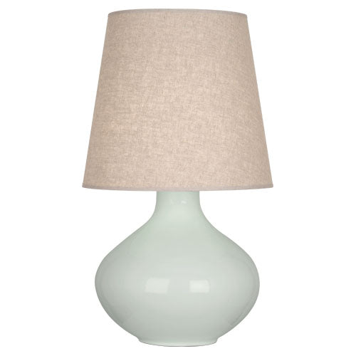 June Table Lamp - Buff Linen Shade-Robert Abbey Fine Lighting-ABBEY-CL991-Table LampsCeladon-12-France and Son