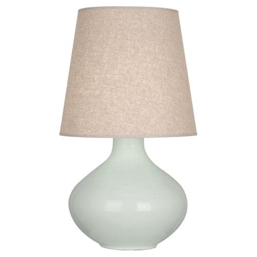 June Table Lamp - Buff Linen Shade-Robert Abbey Fine Lighting-ABBEY-CL991-Table LampsCeladon-12-France and Son