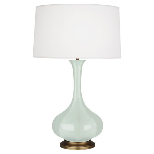 Pike Table Lamp - Aged Brass Base-Robert Abbey Fine Lighting-ABBEY-CL994-Table LampsCeladon-8-France and Son