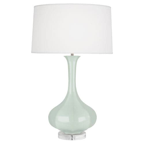 Pike Table Lamp - Lucite Base-Robert Abbey Fine Lighting-ABBEY-CL996-Table LampsCeladon-9-France and Son