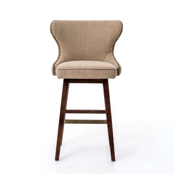 Julie Swivel Counter Stool - Hyde Clay-Four Hands-STOCKR-CLIN-R1K-030-Bar Stools-1-France and Son