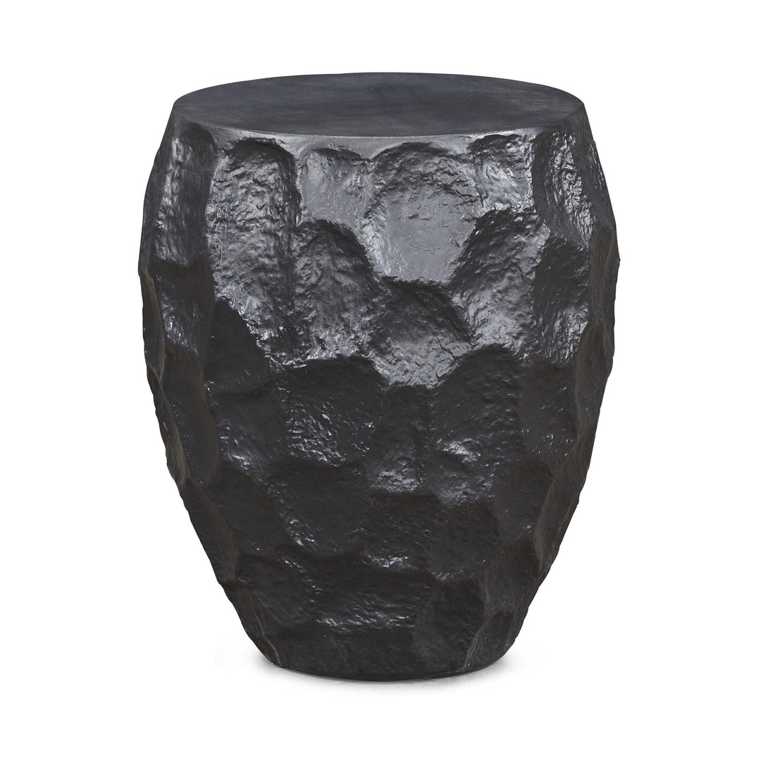 Tambour Side Table-Precedent-STOCK-Precedent-CL-336-Side TablesBlack Plaster-2-France and Son