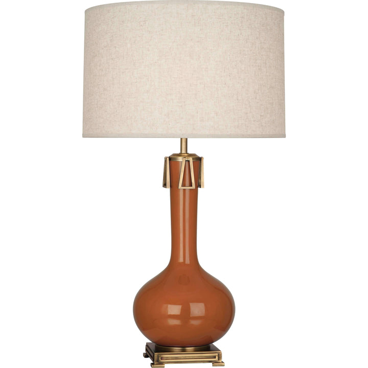 Athena Table Lamp-Robert Abbey Fine Lighting-ABBEY-CM992-Table LampsCinnamon-9-France and Son