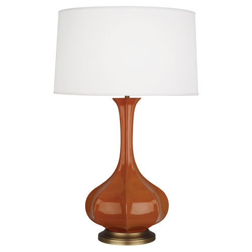 Pike Table Lamp - Aged Brass Base-Robert Abbey Fine Lighting-ABBEY-CM994-Table LampsCinnamon-9-France and Son