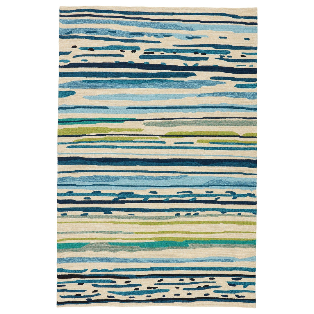 Colours Sketchy Lines Mallard Blue-Jaipur-JAIPUR-RUG117549-Rugs2'x3'-1-France and Son
