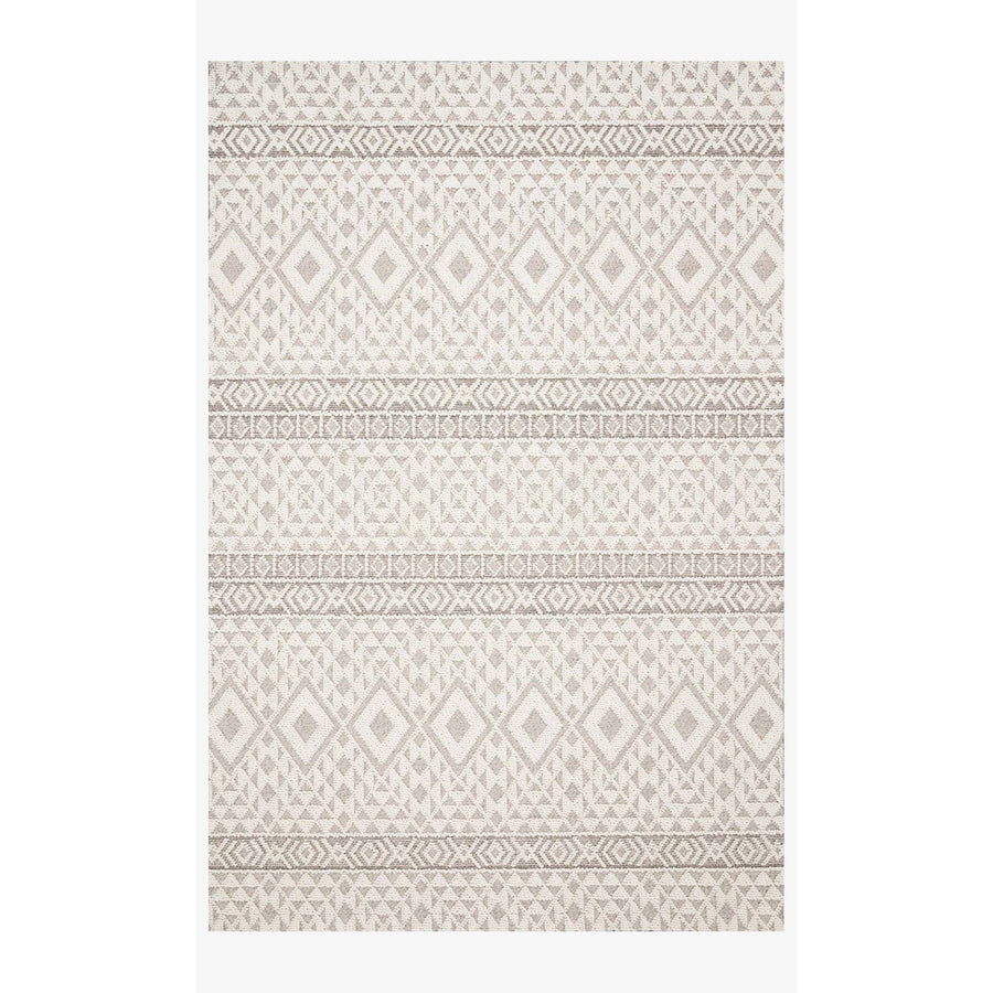 Cole COL-04 Silver / Ivory Area Rug-Loloi-LOLOI-COLECOL-04SIIV2134-Rugs2'-1" x 3'-4"-1-France and Son